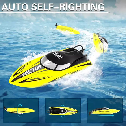 VolantexRC Vector SR65 Brushed RC Boat – 34 MPH Speed, Capsize Recovery & RTR