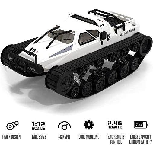 Ripper 1/12 Scale 4WD All-Terrain Vehicle – Dual-Motor, 360° Steering, LED Lights