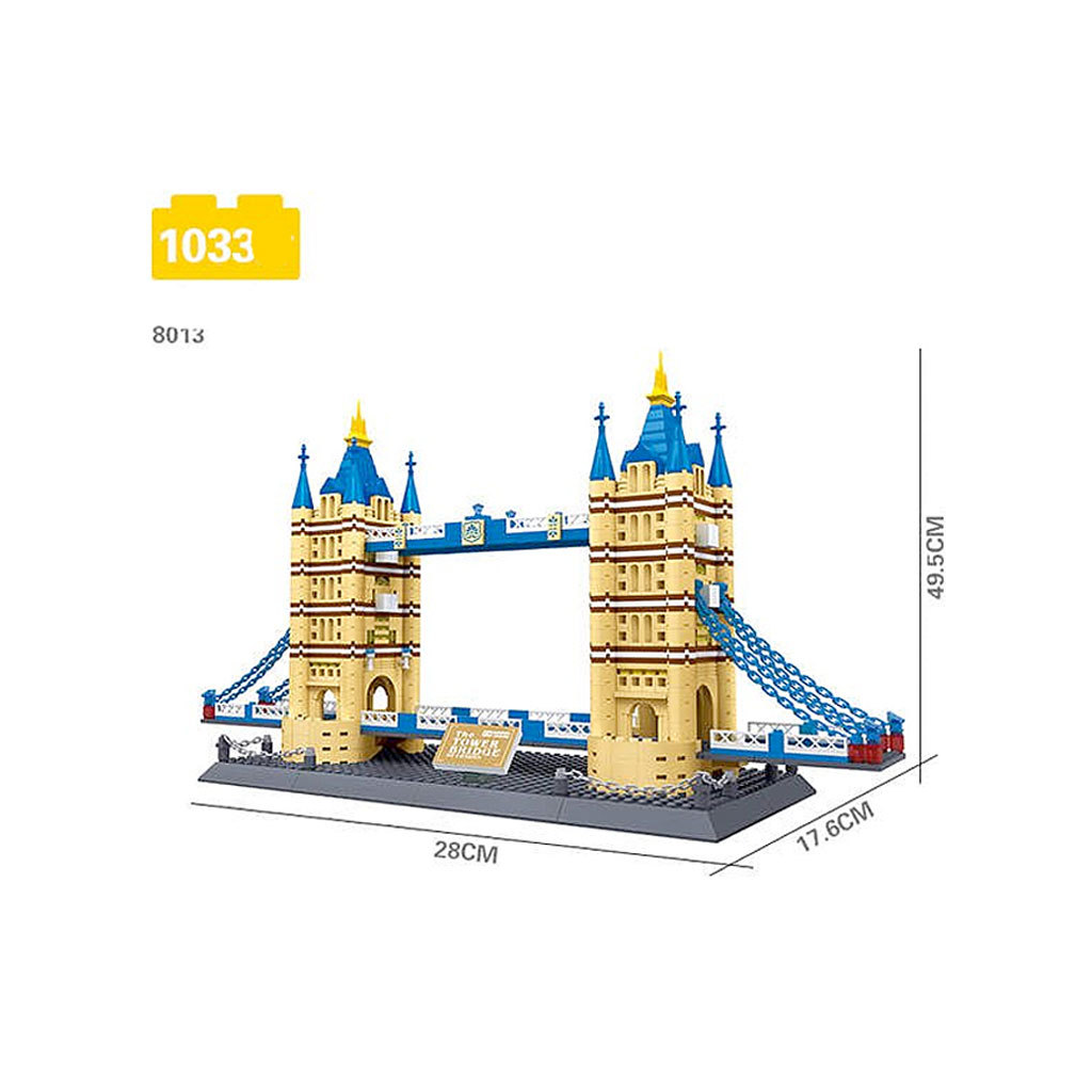 WANGE 5215 – Tower Bridge Architecture Building Set (1986 Pieces)