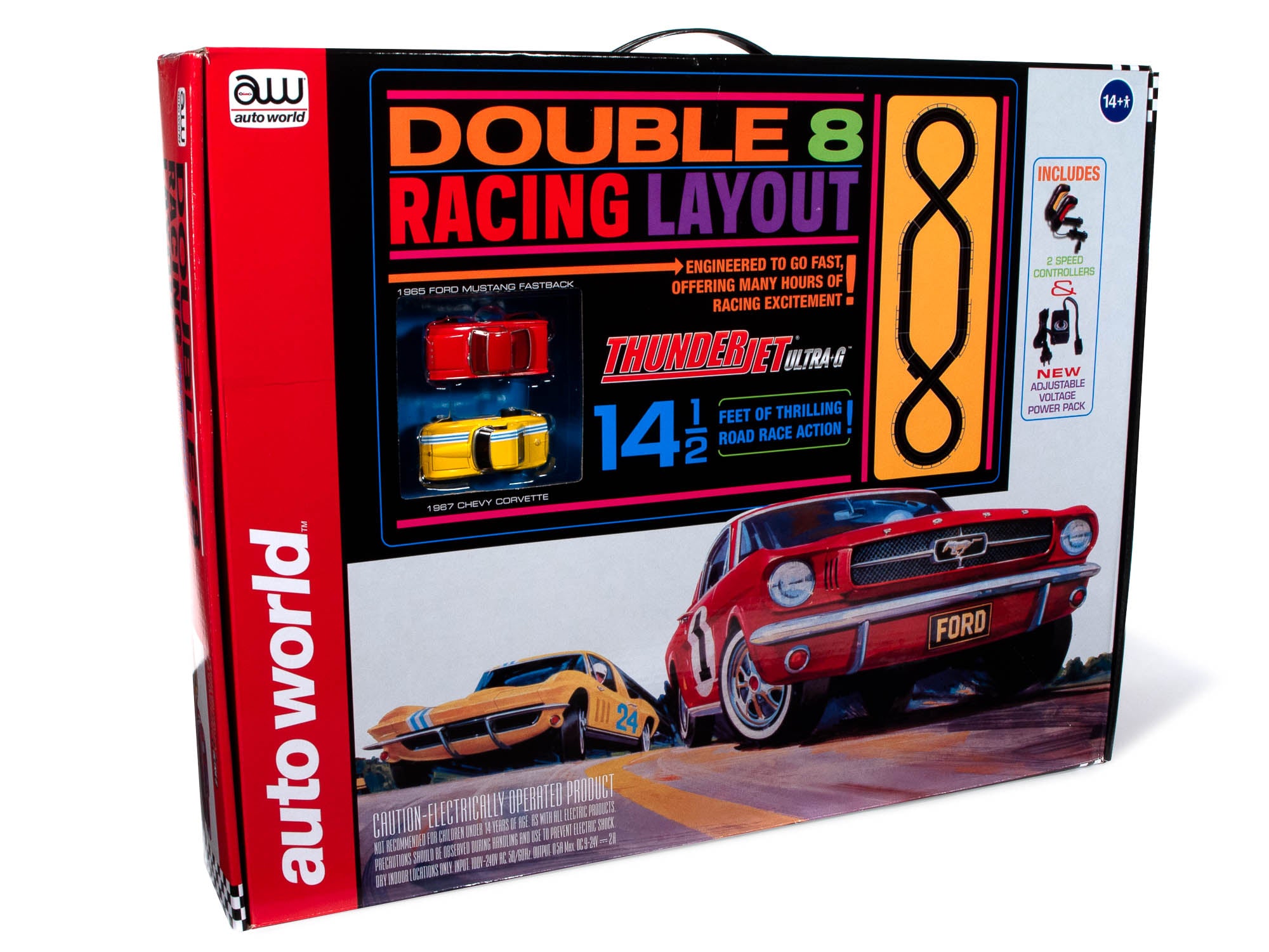 14.5' Double 8 Racing Slot Race Set | SRS341 | Auto World – BCYService