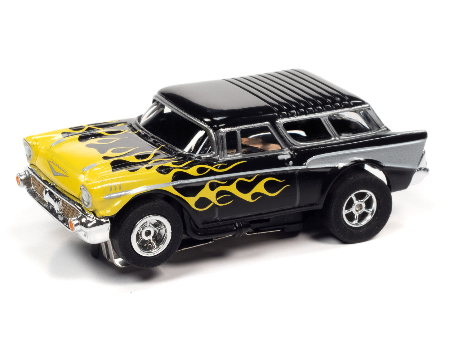 Black & Yellow Flame 1957 Chevrolet Nomad | CP7820 | Auto World