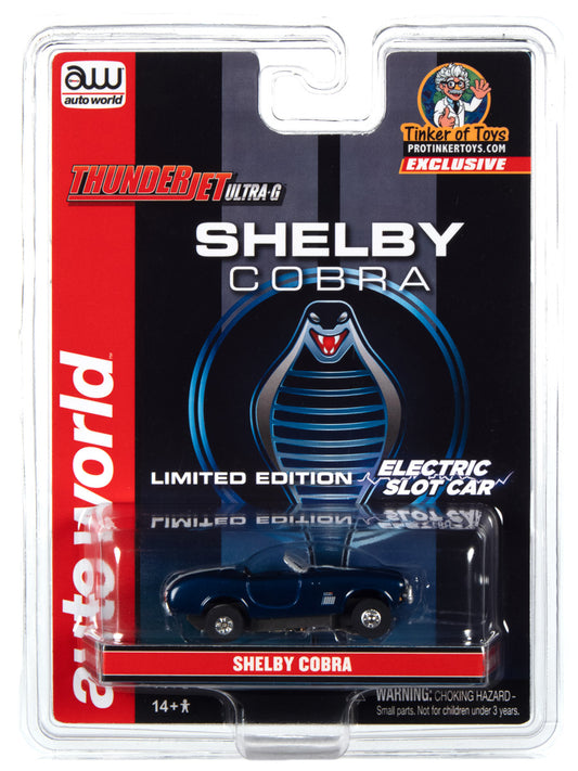 Blue & White Racing Stripes Shelby Cobra | CP7827 | Auto World