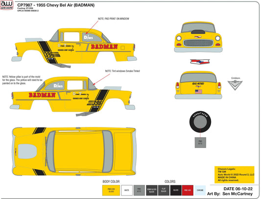 Badman | 1955 Chevy Bel Air | CP7987 | Auto World
