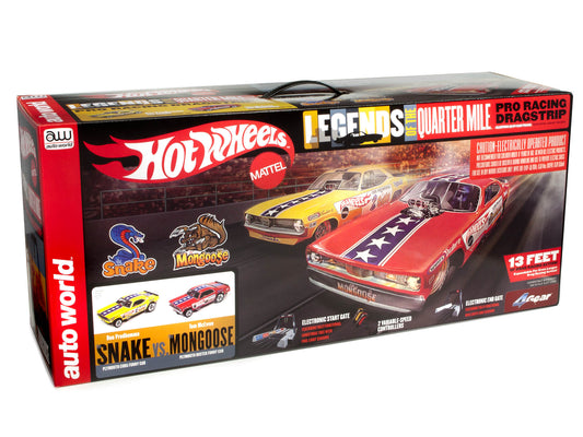 Snake vs Mongoose | SRS330 | 13’ Pro Racing Dragstrip HO Scale | Auto World