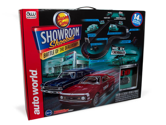 14' Showroom Shootout * Battle of the Dealerships Slot Race Set | SRS337 | Auto World