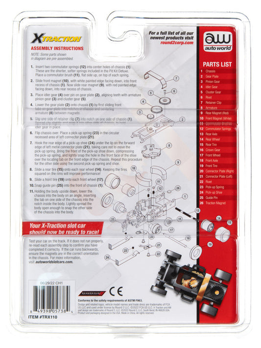 X-Traction Deluxe Pit Kit - 1969 Dodge Daytona Body | TRX110 | Auto World